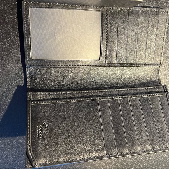 GUCCI Microguccissima Black Leather Wallet NEW - Picture 3 of 7